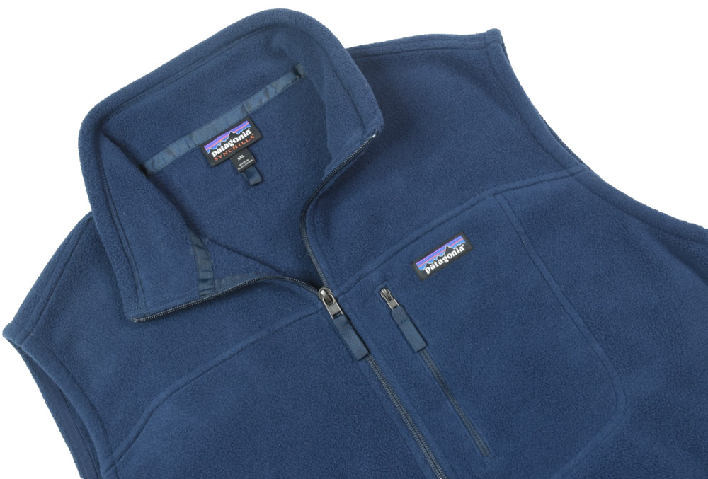 Patagonia Synchilla Vest Mens 2XL Blue Full-Zip Fleece Classic Fit Sleeveless